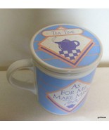 Covered Mug Tea Time 3.5&quot; Vintage Hallmark 1984    3.5&quot; - £11.73 GBP