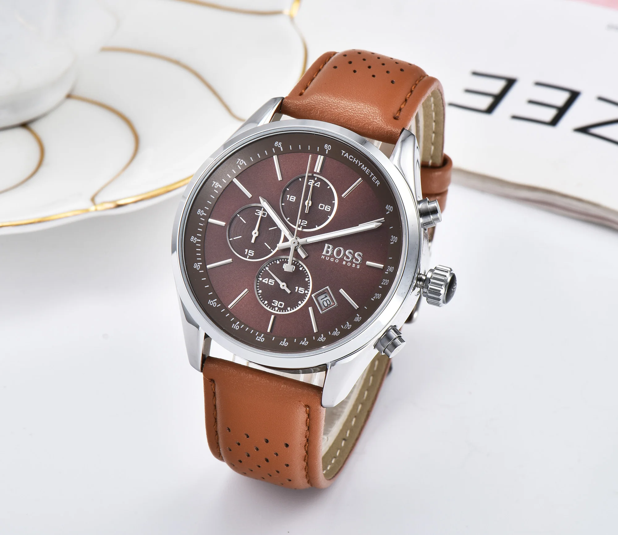 High Quality   for Men  Top Belt Strap Business Fashion Wrist Watch Movement - £110.81 GBP