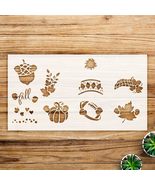 Fall gnome Stencil Pattern for Wood and Craft Projects, Autumn Leaves an... - $20.09 CAD+