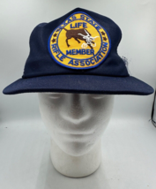 Vtg Texas State Rifle Association Snapback Hat Cap Trucker Patch Mesh USA Made - £10.06 GBP