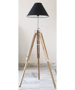 Marine Designer Royal Nautical Modern Teak Wood Tripod Floor Lamp Stand  - $1,307.74 MXN
