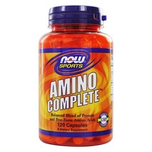 NOW Foods Amino Complete, 120 Capsules - £10.12 GBP