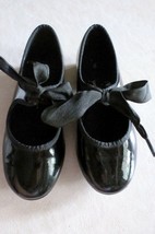 Shoes TAP ABT Amer Ballet Theatre Spotlights 67043 Size 8 Girls Black Patent EUC - £13.34 GBP