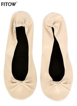 After Party Shoes Foldable Ballet Flats Portable Travel Fold up Shoe Prom Baller - £19.78 GBP