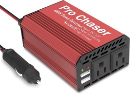 Pro Chaser 400W Vehicle Power Inverters - 6-Point 2-Amp Dual Usb Chargin... - £33.11 GBP