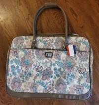 Vintage American Tourister Floral Canvas Duffle Bag suit case 22x17x6 in - £21.97 GBP