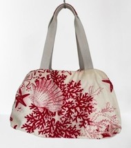 BRIC&#39;S Cotton Canvas Beach Bag Red Corrals Tote 17&quot; - $1,015.63 MXN