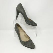 Ellen Tracy Womens Gray Suede Leather &#39;Cody&#39; Pump, Size 7.5 - $19.75