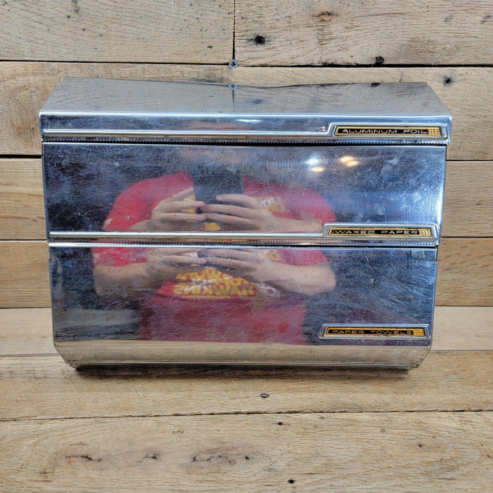 MCM Lincoln Beautyware Copper Dispenser USA Paper Towel Wax Aluminum foil - $34.60