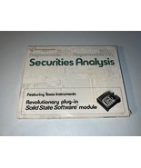 Vintage/Rare Texas Instruments TI 58/59 Securities Analysis Library NEW ... - $271.64 CAD