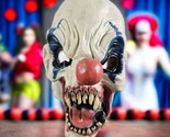 Vintage Halloween Mask Full Face Creepy KILLER CLOWN REALISTIC LOOK QUAL... - £21.61 GBP