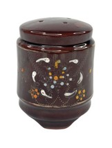 Vintage Japanese Redware Hand Painted Moriage Salt Pepper Shakers - £15.81 GBP