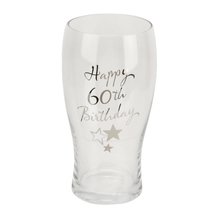 Juliana Personalised Happy 60th Birthday Pint Glass in Gift Box G31960 - Add You - £16.61 GBP
