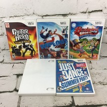 Nintendo WII Empty Replacement Game Cases Manuals Lot Of 5 Guitar Hero Wipe Out - $11.88