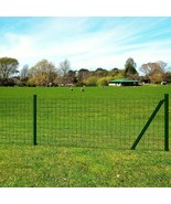 vidaXL Euro Fence Steel 82ftx3.9ft Green - $3,388.23 MXN