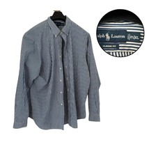 Ralph Lauren Men’s XL Classic Fit Dress Shirt Blue White Stripe Button Up - $17.68
