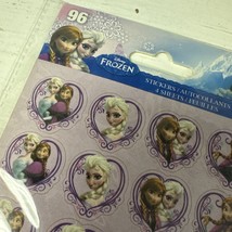 96 stickers - 4 sheets Disney FROZEN Birthday Party Favor Scrapbook Stic... - $3.84