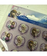 96 stickers - 4 sheets Disney FROZEN Birthday Party Favor Scrapbook Stic... - $5.22 CAD