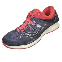 Saucony Hurricane ISO 4 Running Shoes Womens 9 Gray Red Black Trainer S10411 - £18.98 GBP