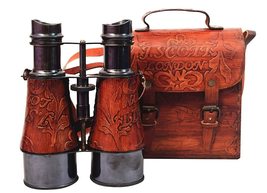 Antique Victorian Marine Brass Leather Binocular Sailor Instrument for Adults &amp;  - £31.10 GBP