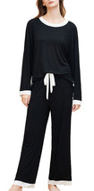RH Womens Pajama Set Long Sleeve Sleepwear Scoop Neck Top Pjs Sets S-XXL... - $24.99