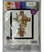 Janlynn Floral Cross Counted Cross Stitch Embroidery Kit 5&quot;x7&quot; Design No... - £5.49 GBP