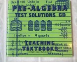 Teaching Textbooks Pre Algebra  (1.0 Version) Test Solutions Cd - £11.00 GBP