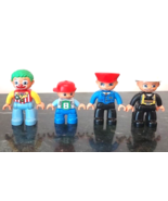 Lego Duplo 4 Figures Policemen Firemen Boy Clown - $16.11 CAD