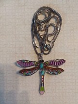 beutifull dragonfly necklace very colorful. - £15.18 GBP