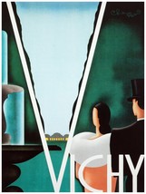 2570.Vichy.Elegant couple green 18x24 Poster.Deco.Home decor interior room desig - £22.38 GBP