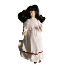 Vintage Porcelain head, arms and feet, Cloth body Doll 8.5&quot; - £11.71 GBP