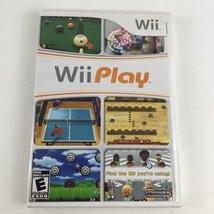 Nintendo Wii Play Video Game Billiards Fishing Shooting Range 2007 Case &amp; Manual - £8.90 GBP