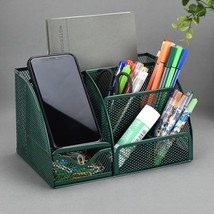 Unvarysam Green Desk Organizer Mesh Drawer Storage Accessories With 6 - £29.53 GBP