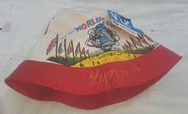 1964-65 New York World’s Fair Red &amp; White Child’s Hat Size Medium  &quot;Lynn... - £33.57 GBP