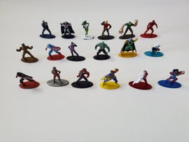 Jada DC Marvel Nano Metalfigs Mini-Figures Die-Cast Metal - Lot of 18 #2 - £14.30 GBP