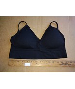 Skinny Girl Smoothers &amp; Shapers Black Wireless Padded Sports Bra Stretch... - $11.88