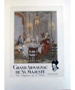 Rare 1946 Magazine Ad &quot;Grand Armagnac de Sa Majeste&quot; - Larressingle Gers... - $462.11 MXN