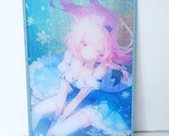 Elysia Waifu Card Anime Blue Glitter Holo Girl Wall Art Oversized Board A5 - $22.76