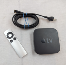 Apple TV Model A1469 HD Media Streamer with Power Cord And Remote 3rd Gen - $9.89
