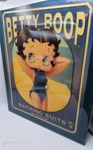 Vintage Betty Boop Bathing Suit Wooden Wall Sign Lacquered Retro Pin Up ... - $24.74