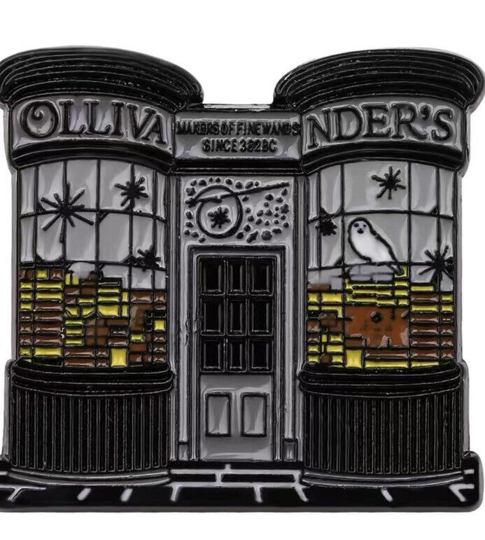 Harry Potter Enamel Pin Ollivander’s Wand Shop, Large Hat Vest Jacket Pin - $6.00