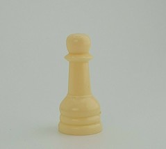 Chess Pawn Ivory Hollow Plastic Chessmen Staunton Replacement Game Piece - £2.00 GBP