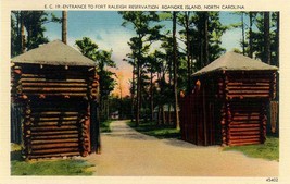 1940&#39;s Fort Raleigh Reservation, on Roanoke Island, N.C. - £4.74 GBP