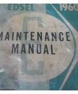 1960 Ford Edsel Manutenzione Servizio Negozio Riparazione Manuale Nuovo ... - $140.24 CAD