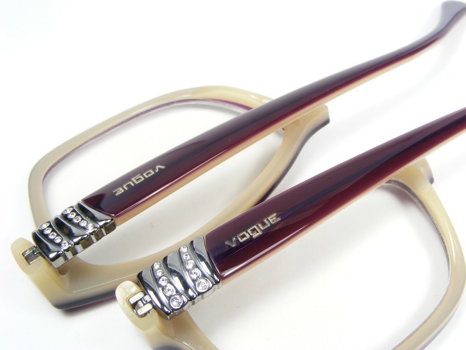 "FOR PARTS" Vogue VO 2765-B 1984 BURGUNDY BEIGE EYEGLASSES TEMPLE /ARM LEG 140mm Item image 4