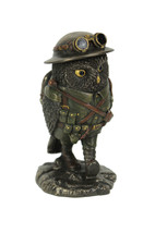 Sergeant Major Oscar Whiskey Lima Military Owl Bronze Finish Statue - £33.72 GBP