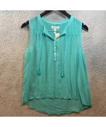 Women’s Aeropostale Blue Blouse Size Medium Sleeveless NWT - £8.58 GBP