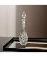 Heavy Glass Crystal Decanter 17&quot; high x 5&quot; dia. with Pointed Glass Stopper  - $32.66