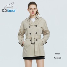 ICE 2022 Women&#39;s fall windbreaker stylish casual female lapel trench coat qualit - £443.64 GBP