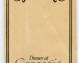 Gregory&#39;s Grand Avenue Dinner Menu Scottsdale Arizona 1980 - $37.62